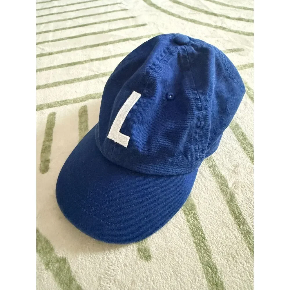 Rey To Z Royal Blue Letter L Baseball Hat Toddler Size